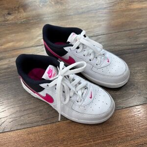 Toddler's Nike Force 1 White/Fierce Pink 10C